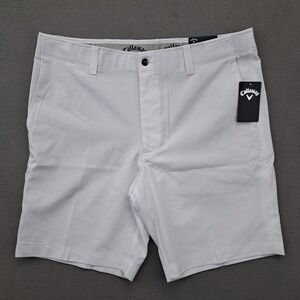 Callaway Mens Golf Shorts Bright White Stretch Waistband Opti Dri Size 36